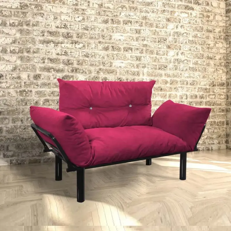 Canapea 2 locuri fucsia