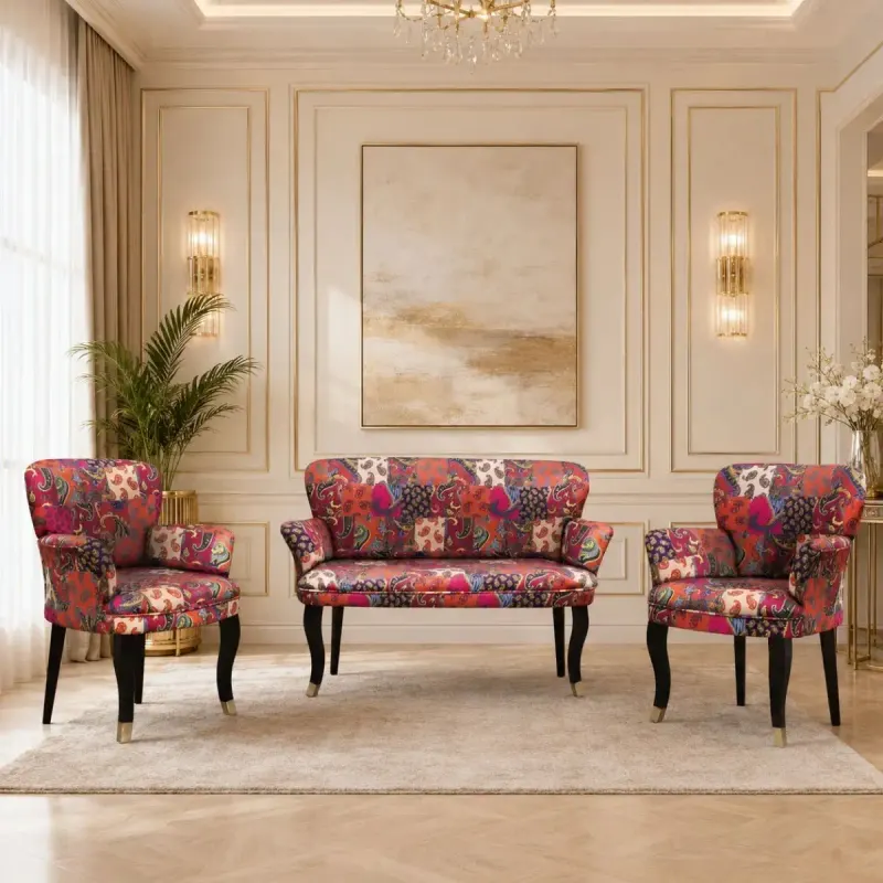 Set canapea cocktail Relax textil portocaliu