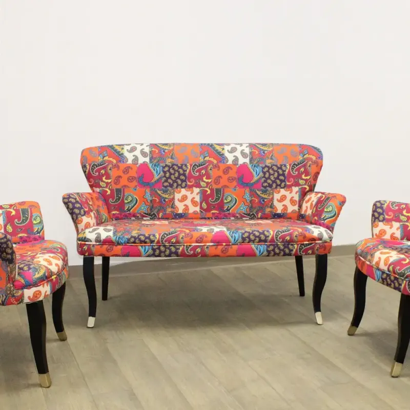 Canapea 2 persoane cocktail Relax textil portocaliu