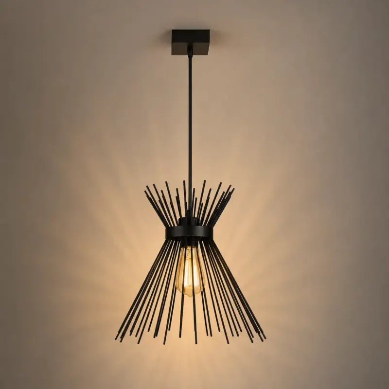 Lustra cu un glob negru-alb ro11179