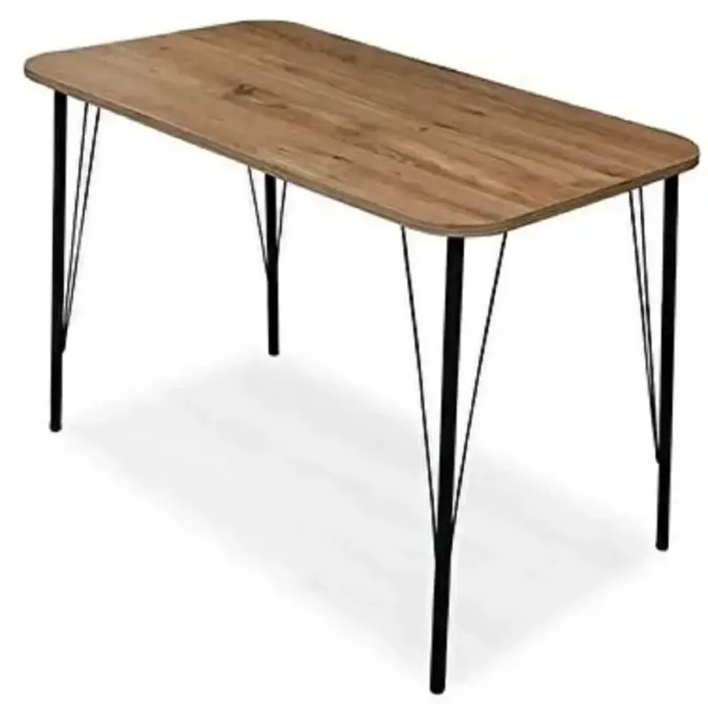 Masa bucatarie texturata, Serena 70 x 110 cm, stejar/negru
