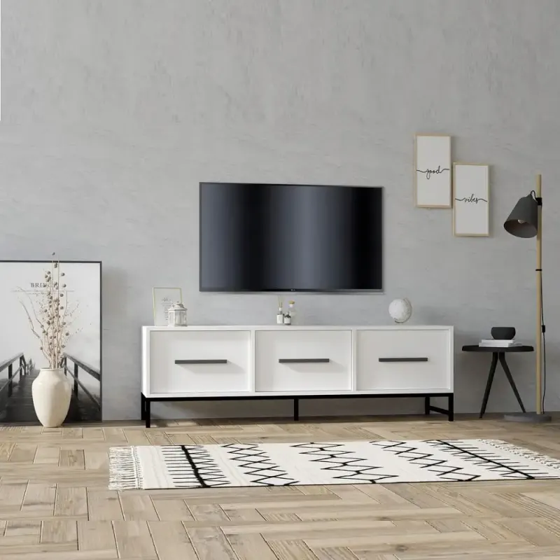 Comoda tv Melody ,living,culoare alb160 cm