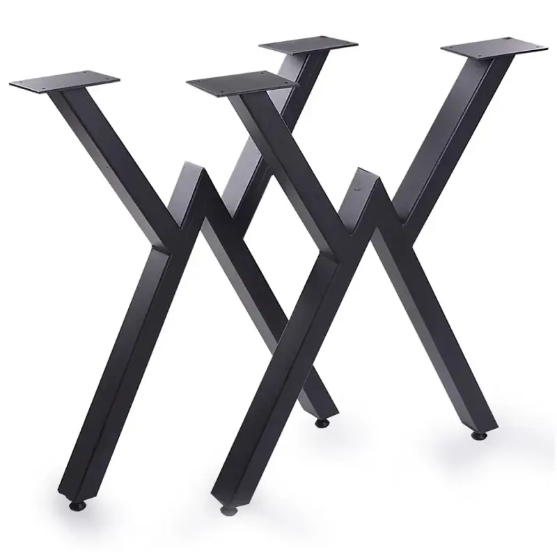 Set picioare masa metal , Negru, 72x57 cm, 30729