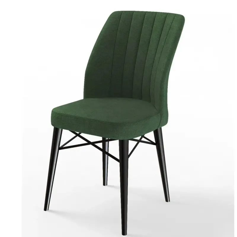 Scaun living tapitat Valentina verde