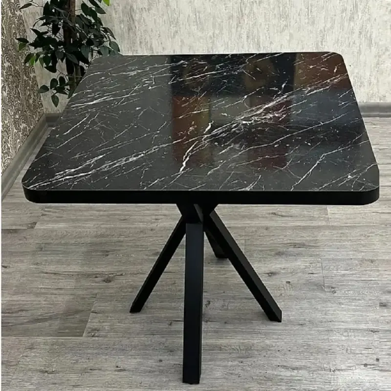 Masa bucatarie patrat texturata, ,negru,70 x 70X75 cm,A0036