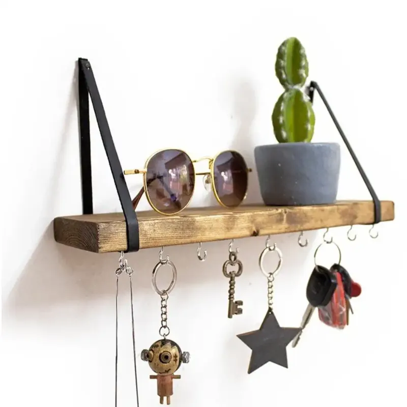 Raft de perete lemn,seria wood 40 x 9 cm,700043