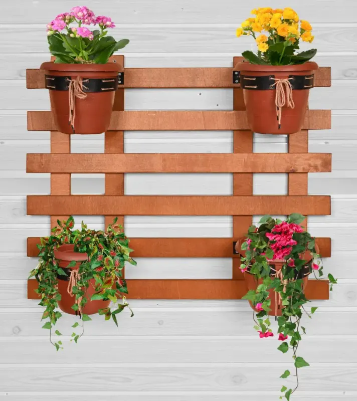 Raft flori Porto 72 X 52 X 8 cm, maro