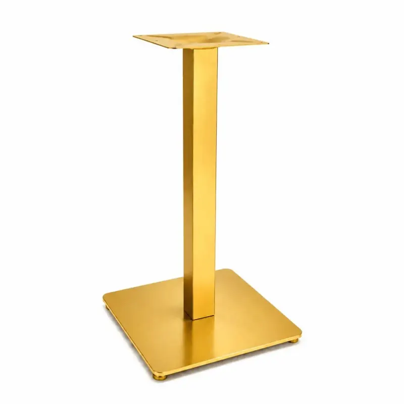 Picioare metalice pentru masa 80x80 cm,culoare auriu