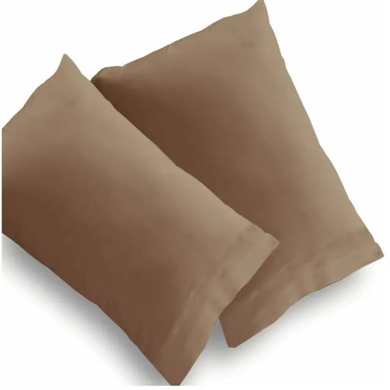 Set huse pentru perne culoare maro 70x50 cm