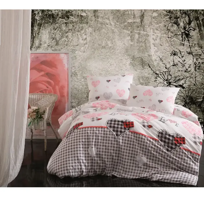 Set lenjerie de pat din bumbac satinat 2 persoane