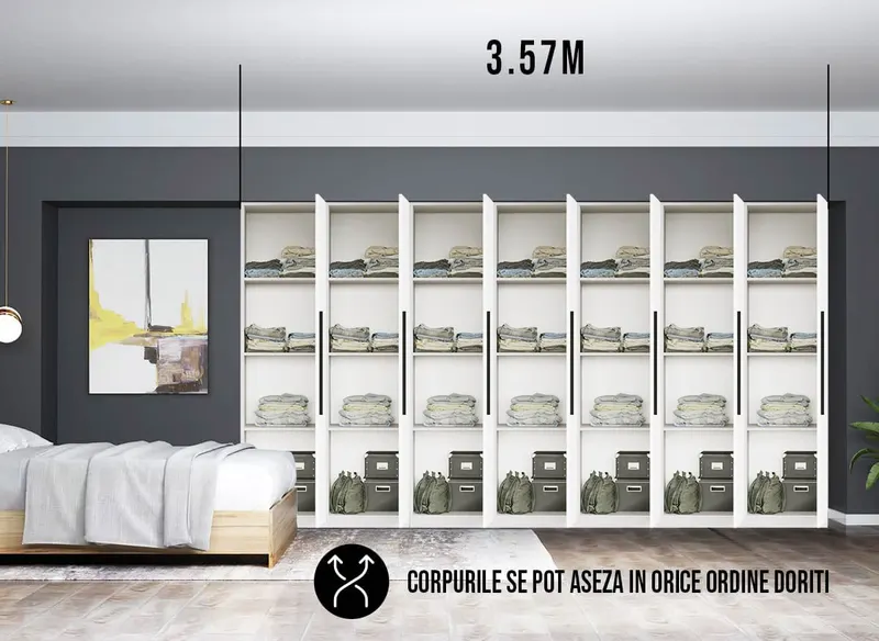 Dressing 3.57m / Dulap Dormitor Timea — imaginea 3