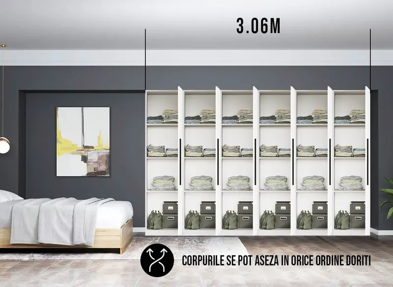 Dressing 3.06m / Dulap Dormitor Timea — imaginea 3