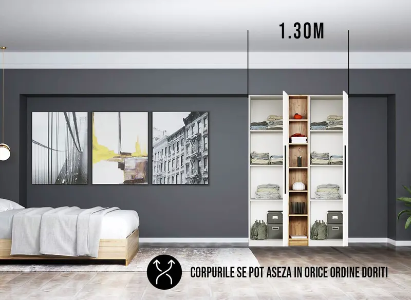 Dressing 1.30m / Dulap Dormitor Timea — imaginea 2