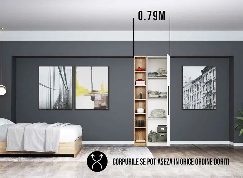 Dressing 0.79m / Dulap Dormitor Timea — imaginea 2