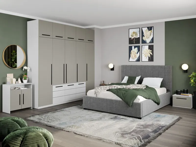 Set Mobila Dormitor Casmir / Alb Soares C27