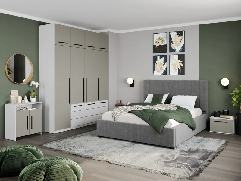 Set Mobila Dormitor Casmir / Alb Soares C25