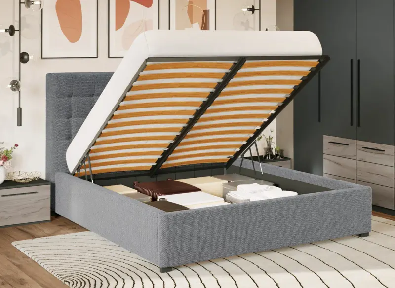 Set Mobila Dormitor Gri Noce C21 — imaginea 3