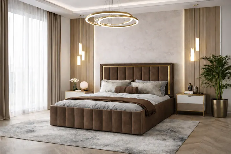 Pat tapitat Atena 140x200 cm, Maro