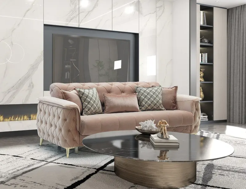 Canapea extensibila Cordoba, Bej