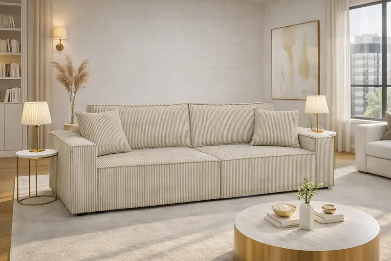 Canapea extensibila Murano, Bej
