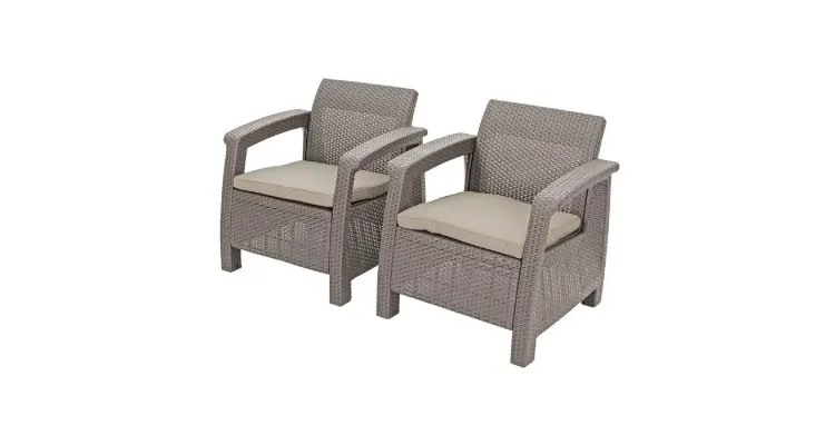 Set mobilier de gradina Corfu II Fiesta, cappuccino/gri-nisipiu — imaginea 4