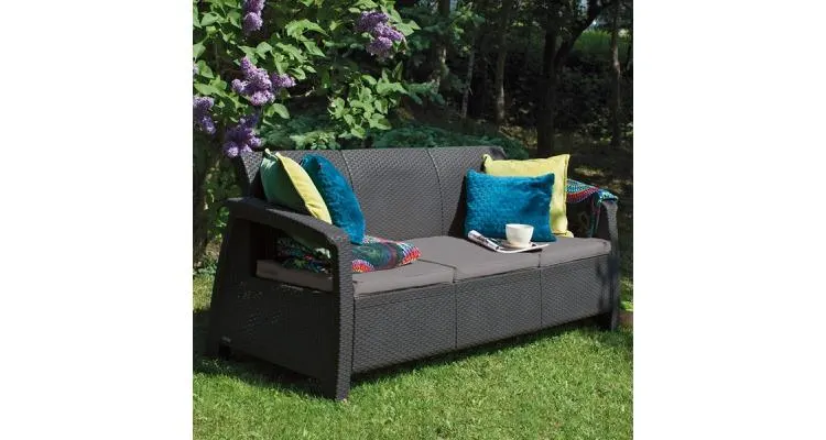 Canapea exterior Corfu II Max Love - Grafit Gri-rece — imaginea 2