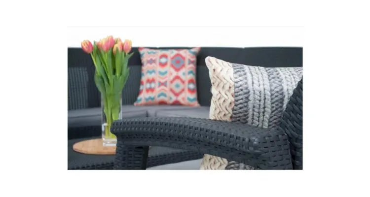 Set de gradina cu coltar - Corfu II Relax Grafit/ Gri-rece — imaginea 5