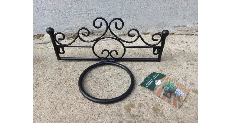 Suport pentru ghiveci rustic, metal, Esschert Design Olanda, 15.1 x 28.3 x 12.8 cm — imaginea 3