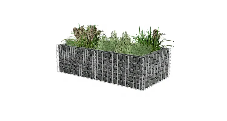 Jardiniera gabion 180 x 90 x 50 cm