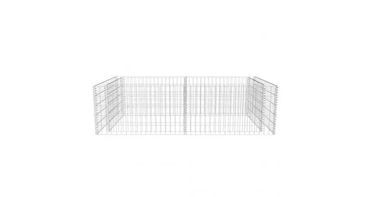 Jardiniera gabion 180 x 90 x 50 cm — imaginea 3