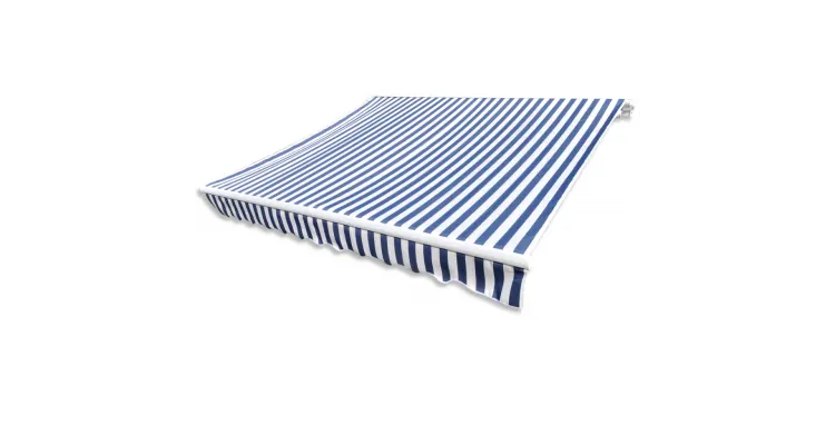 Copertina marchiza, 4 x 3 m, Albastru/ Alb (nu include scheletul)