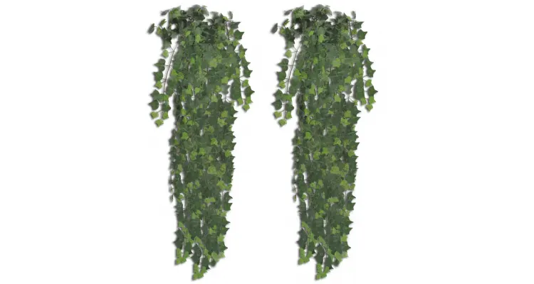 Iedera verde artificiala, 2 tufe, 90 cm