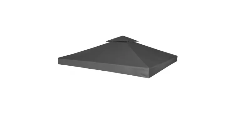 Acoperis pavilion rezistent la apa 270 g / m?/ 3 x 3 m, Gri inchis
