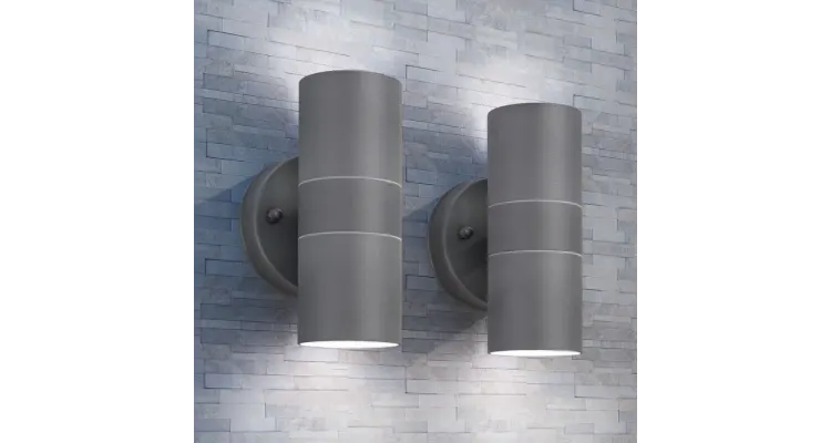 Corpuri de iluminat LED pentru peretele exterior 2 buc.