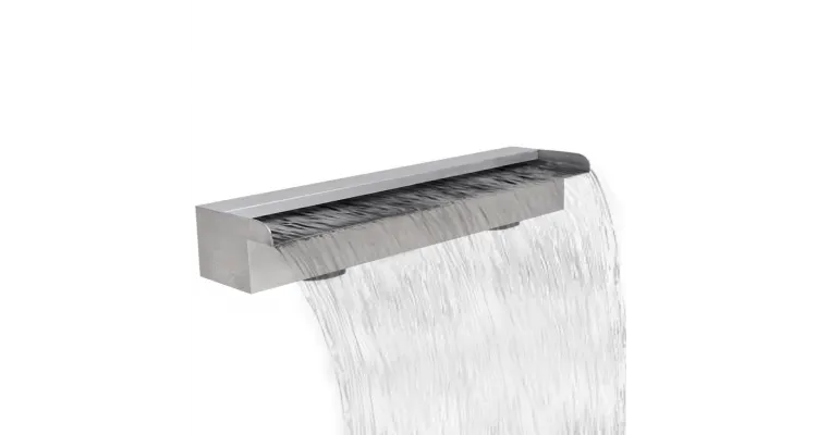 Fantana dreptunghiulara tip cascada din otel inoxidabil 60 cm