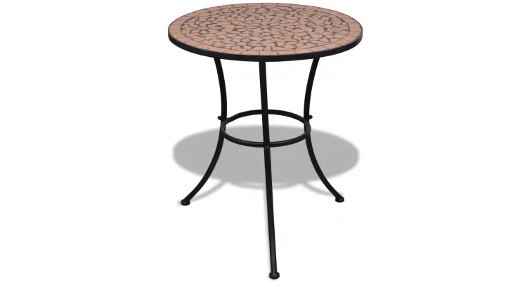 Masa cu blat mozaic 60 cm Teracota