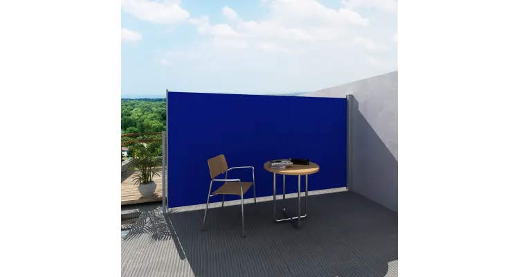 Panou separator glisant pentru terasa 160 x 300 cm, Albastru
