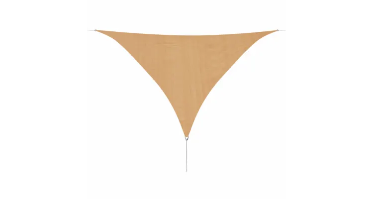 Panza parasolar din HDPE, triunghiulara 3,6 x 3,6 x 3,6 m, bej