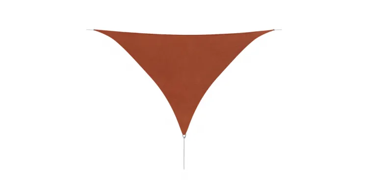 Parasolar din tesut Oxford, triunghiular 3.6x3.6x3.6m, Teracota