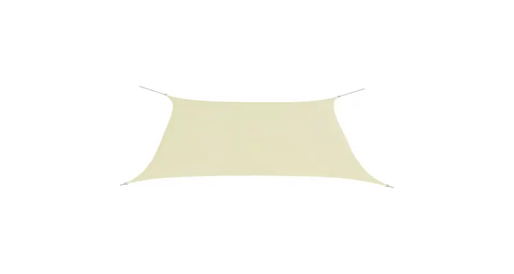 Parasolar dreptunghiular din tesatura oxford 2 x 4 m, Crem