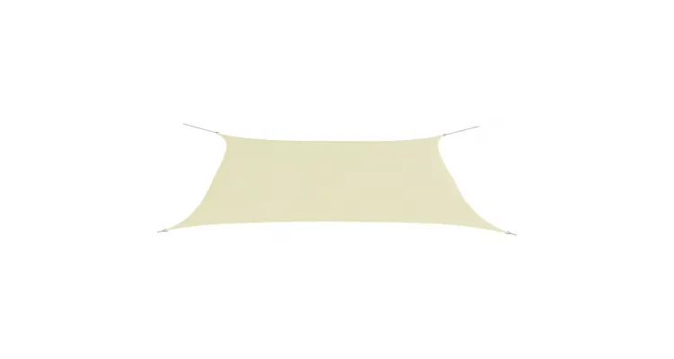 Parasolar dreptunghiular din tesatura oxford 4 x 6 m, Crem