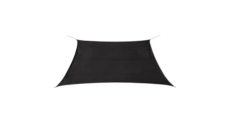 Parasolar patrat din HDPE, 3,6 x 3,6 m, antracit