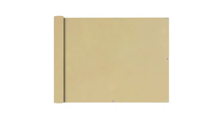 Prelata pentru balcon din tesatura oxford, 90x600cm, bej