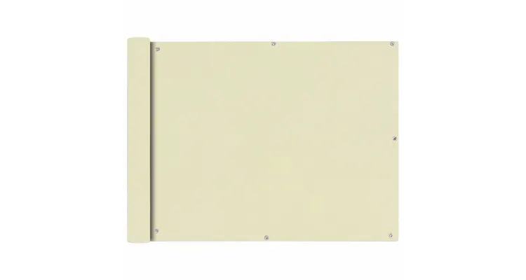 Prelata pentru balcon din tesatura oxford, 90x600cm, crem