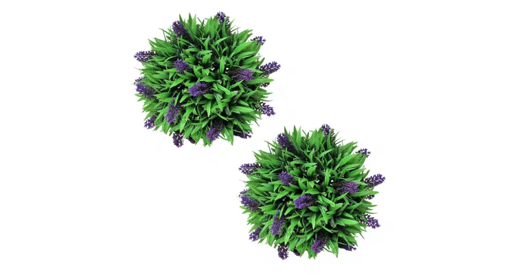 Set ornamente florale artificiale cu lavanda, 28 cm, 2 buc.
