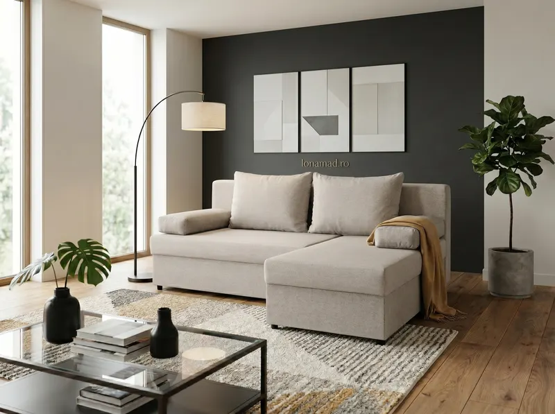 Coltar extensibil Leon, Bej