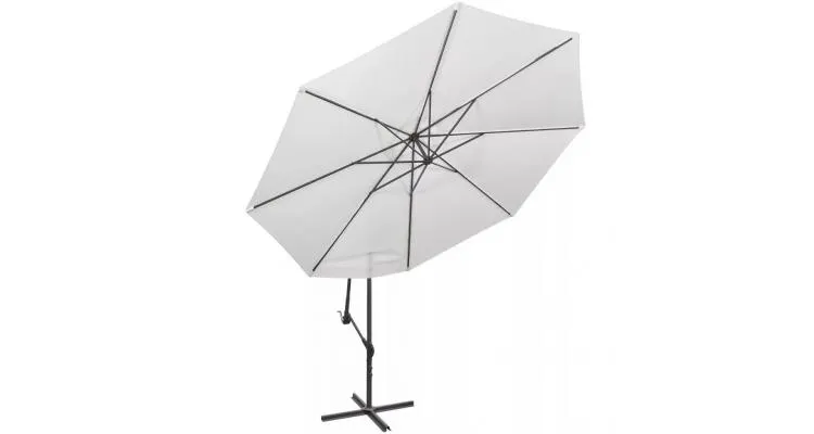 Umbrela de soare, 3,5 m, alb nisip — imaginea 2