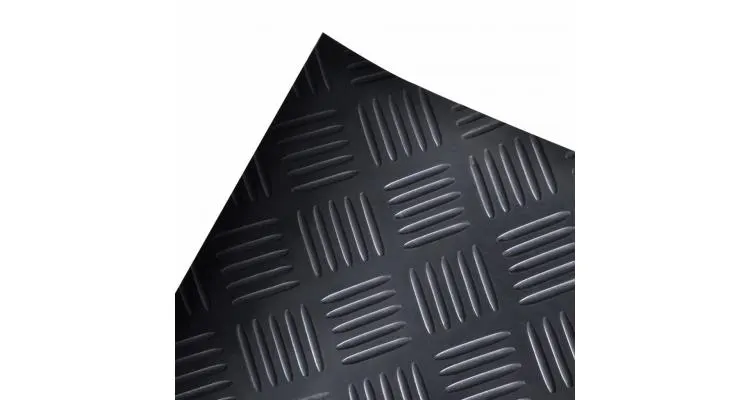Covor antiderapant de cauciuc cu striații 2 x 1 m — imaginea 2