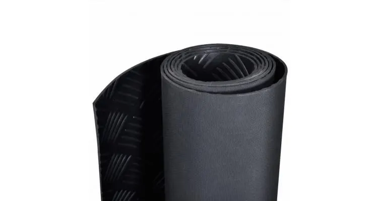 Covor antiderapant de cauciuc cu striații 2 x 1 m — imaginea 3