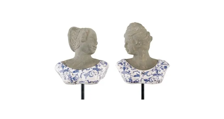 Bust din ceramica antichizata Regana